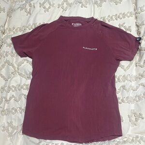 Alphalete Red Crew Neck Fitted T-Shirt